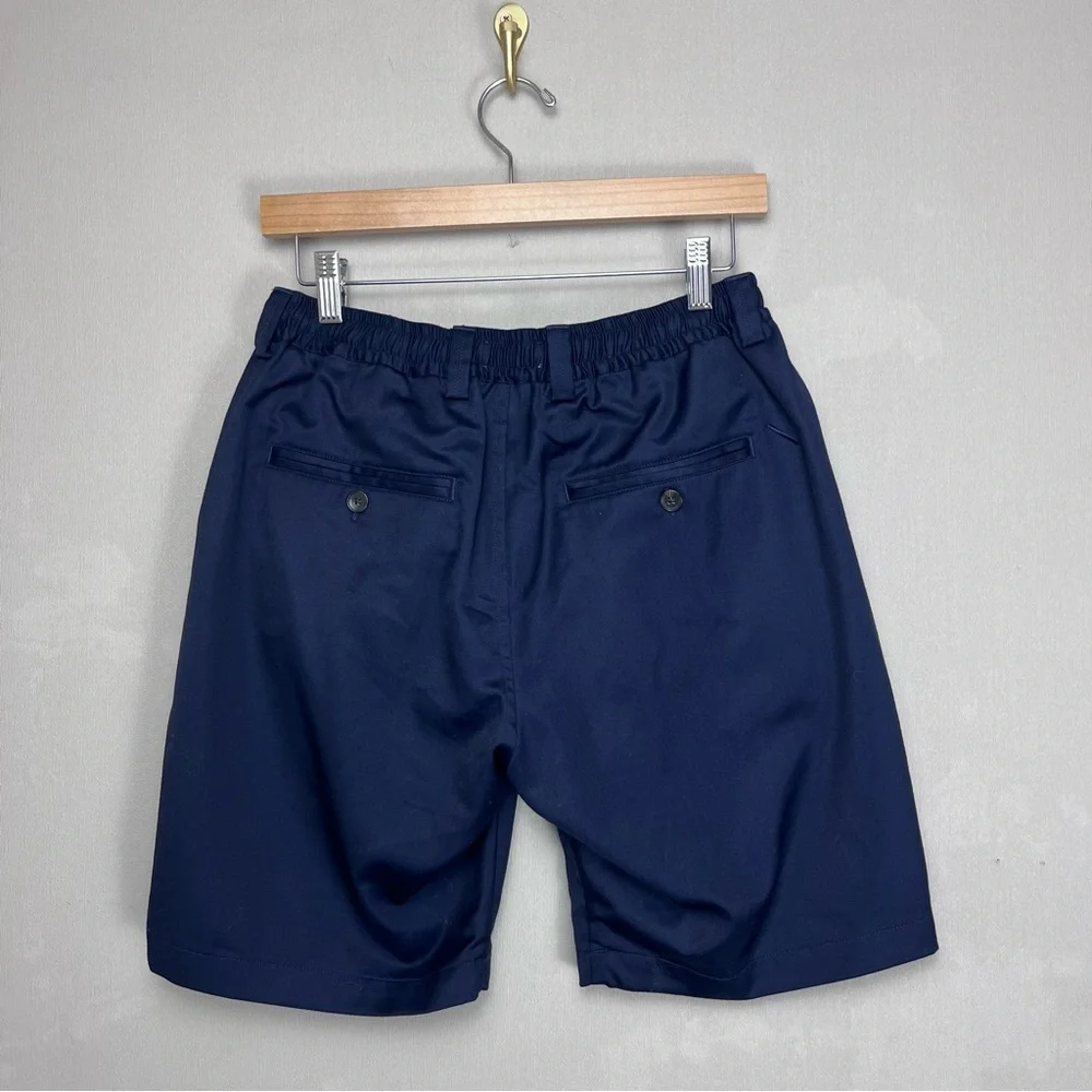 Saturdays NYC Blue Drawstring Shorts Wool Blend‎ Size XS 8”